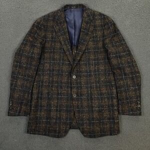 Suitsupply Blazer size 42R Alpaca Wool Blend Havana HL Int Plaid Suit Jacket